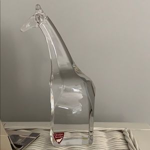 Orrefors Crystal Giraffe in pristine condition